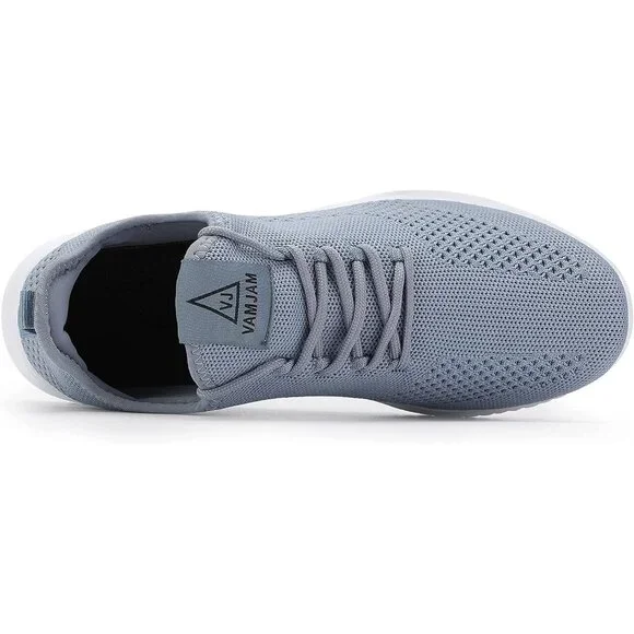 Men's Light Blue Ultra Lightweight Breathable Walking Athletic Fashion Sneakers